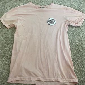 Small women’s light pink Santa Cruz short sleeve